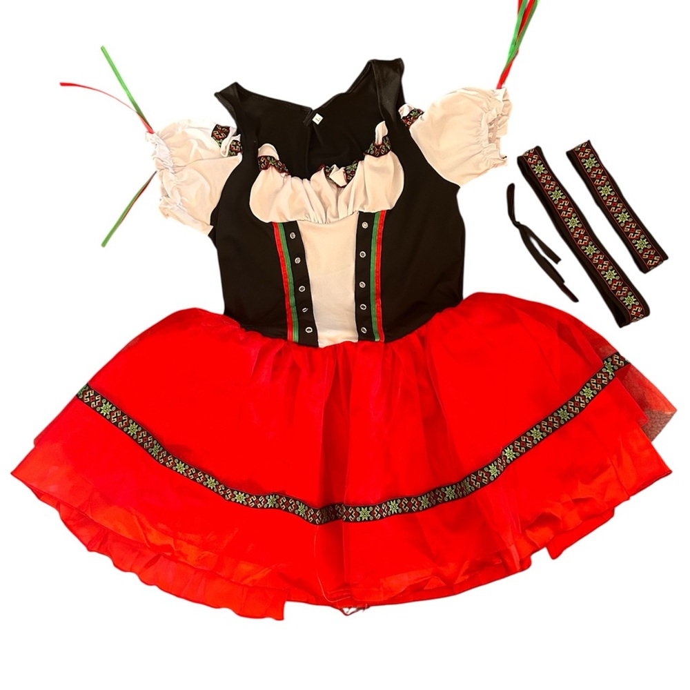 Red and Black Oktoberfest Costume - Picture 3 of 3
